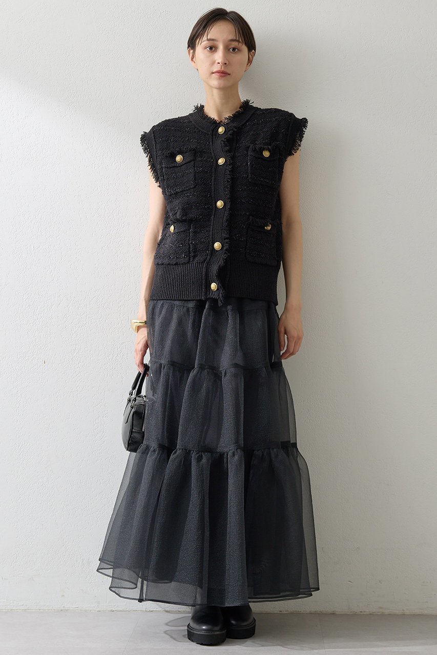 【ウィムガゼット/Whim Gazette】のツィードニットジレ 人気、トレンドファッション・服の通販 founy(ファニー) ファッション Fashion レディースファッション Fashion for Women アウター Coat / Outerwear Collection レディースジャケット・軽アウター Jackets クラシカル Classical, Vintage-Inspired クラシック Classic, Timeless Style ジャケット Jacket, Outerwear ツイード Twill, Twill Weave ベスト Vest, Waistcoat ミックス Mix, Mixed Style モダン Modern, Contemporary ラグジュアリー Luxury, Elegant other-6|ID: prp329100004619153 ipo3291000000035300913