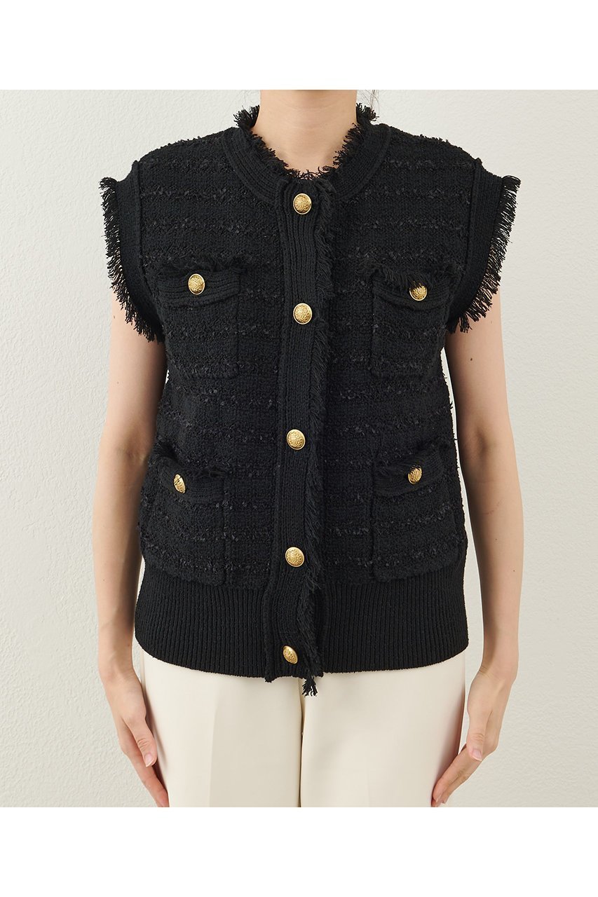 【ウィムガゼット/Whim Gazette】のツィードニットジレ 人気、トレンドファッション・服の通販 founy(ファニー) ファッション Fashion レディースファッション Fashion for Women アウター Coat / Outerwear Collection レディースジャケット・軽アウター Jackets クラシカル Classical, Vintage-Inspired クラシック Classic, Timeless Style ジャケット Jacket, Outerwear ツイード Twill, Twill Weave ベスト Vest, Waistcoat ミックス Mix, Mixed Style モダン Modern, Contemporary ラグジュアリー Luxury, Elegant other-7|ID: prp329100004619153 ipo3291000000035300915