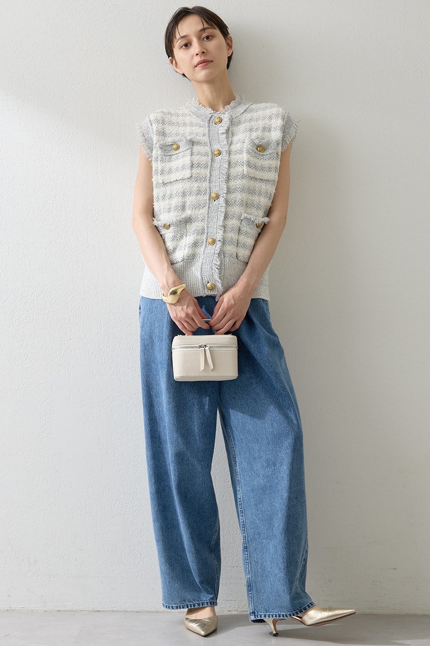 【ウィムガゼット/Whim Gazette】のツィードニットジレ 人気、トレンドファッション・服の通販 founy(ファニー) 　ファッション　Fashion　レディースファッション　Fashion for Women　アウター　Coat / Outerwear Collection　レディースジャケット・軽アウター　Jackets　クラシカル　Classical, Vintage-Inspired　クラシック　Classic, Timeless Style　ジャケット　Jacket, Outerwear　ツイード　Twill, Twill Weave　ベスト　Vest, Waistcoat　ミックス　Mix, Mixed Style　モダン　Modern, Contemporary　ラグジュアリー　Luxury, Elegant　other-2|ID: prp329100004619153 ipo3291000000035625438