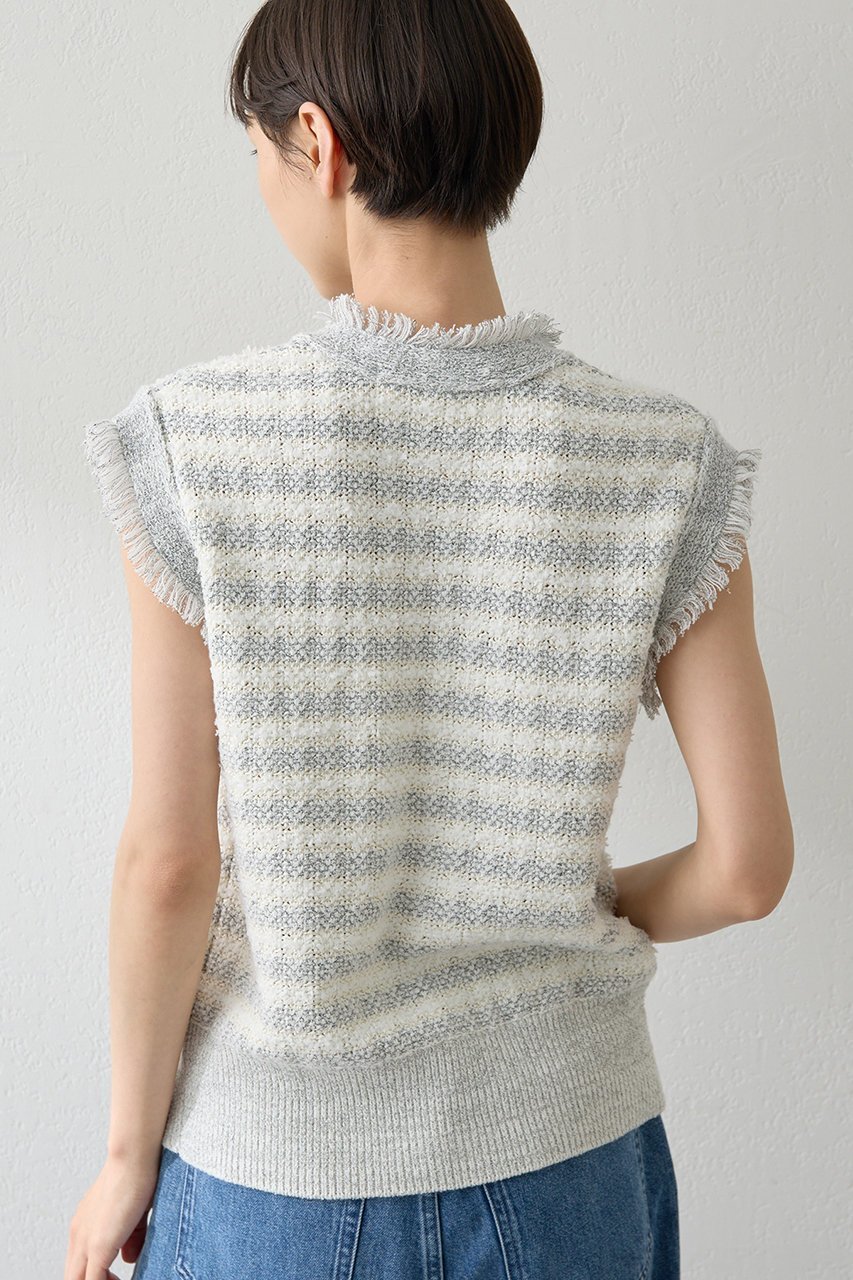 【ウィムガゼット/Whim Gazette】のツィードニットジレ 人気、トレンドファッション・服の通販 founy(ファニー) 　ファッション　Fashion　レディースファッション　Fashion for Women　アウター　Coat / Outerwear Collection　レディースジャケット・軽アウター　Jackets　クラシカル　Classical, Vintage-Inspired　クラシック　Classic, Timeless Style　ジャケット　Jacket, Outerwear　ツイード　Twill, Twill Weave　ベスト　Vest, Waistcoat　ミックス　Mix, Mixed Style　モダン　Modern, Contemporary　ラグジュアリー　Luxury, Elegant　other-4|ID: prp329100004619153 ipo3291000000035625441