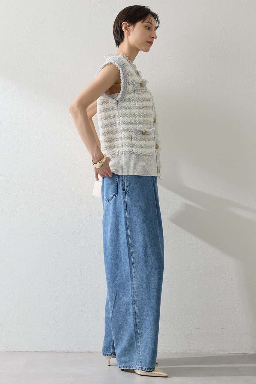 【ウィムガゼット/Whim Gazette】のツィードニットジレ 人気、トレンドファッション・服の通販 founy(ファニー) 　ファッション　Fashion　レディースファッション　Fashion for Women　アウター　Coat / Outerwear Collection　レディースジャケット・軽アウター　Jackets　クラシカル　Classical, Vintage-Inspired　クラシック　Classic, Timeless Style　ジャケット　Jacket, Outerwear　ツイード　Twill, Twill Weave　ベスト　Vest, Waistcoat　ミックス　Mix, Mixed Style　モダン　Modern, Contemporary　ラグジュアリー　Luxury, Elegant　other-5|ID: prp329100004619153 ipo3291000000035625442