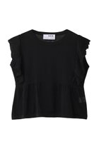 【エリオポール/heliopole】の【THREE DOTS】ラッフルトップ 人気、トレンドファッション・服の通販 founy(ファニー) ファッション Fashion レディースファッション Fashion for Women トップス・カットソー Cut & Sew Tops ニット Knit Tops & Sweaters カジュアルプルオーバー・ニットトップス Pullovers & Knit Tops / Casual Pullovers 2025年 2025 2025-2026秋冬・A/W Autumn/Winter 2025–26 AW25–26 デニム Denim, Jeans Material フレア Flare, Flared A/W・秋冬 Autumn/Winter thumbnail ブラック|ID: prp329100004619154 ipo3291000000033124050