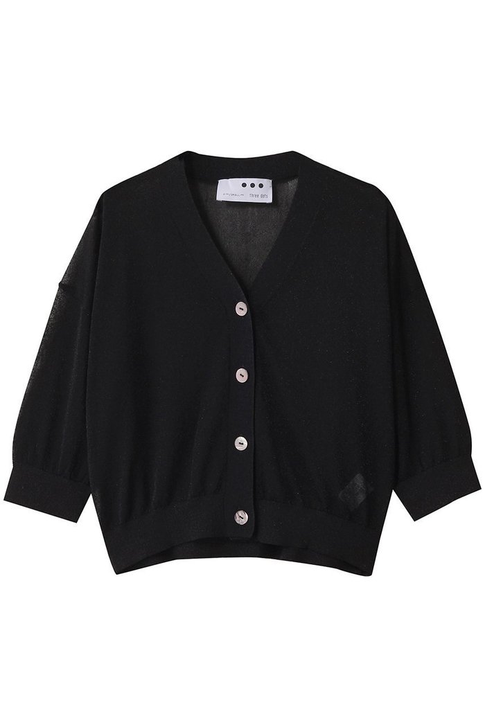 【エリオポール/heliopole】の【THREE DOTS】ハーフスリーブカーディガン インテリア・キッズ・メンズ・レディースファッション・服の通販 founy(ファニー) https://founy.com/ ファッション Fashion レディースファッション Fashion for Women トップス・カットソー Cut & Sew Tops ニット Knit Tops & Sweaters カーディガン・羽織り Layered Style Cardigans おすすめ Recommended / Our Picks カーディガン Cardigan, Knitwear シアー Sheer, See-Through |ID: prp329100004619155 ipo3291000000033124058