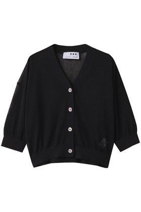 【エリオポール/heliopole】の【THREE DOTS】ハーフスリーブカーディガン 人気、トレンドファッション・服の通販 founy(ファニー) ファッション Fashion レディースファッション Fashion for Women トップス・カットソー Cut & Sew Tops ニット Knit Tops & Sweaters カーディガン・羽織り Layered Style Cardigans 2025年 2025 2025-2026秋冬・A/W Autumn/Winter 2025–26 AW25–26 おすすめ Recommended / Our Picks カーディガン Cardigan, Knitwear シアー Sheer, See-Through A/W・秋冬 Autumn/Winter |ID:prp329100004619155