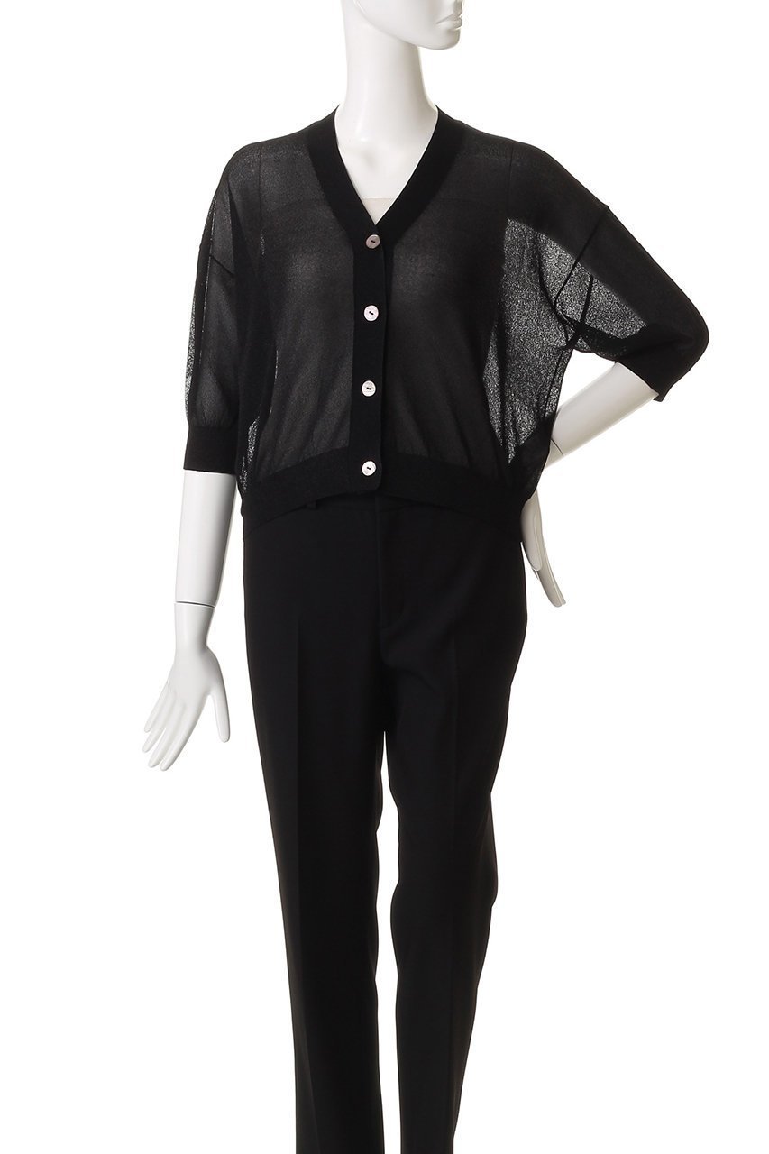 【エリオポール/heliopole】の【THREE DOTS】ハーフスリーブカーディガン 人気、トレンドファッション・服の通販 founy(ファニー) 　ファッション　Fashion　レディースファッション　Fashion for Women　トップス・カットソー　Cut & Sew Tops　ニット　Knit Tops & Sweaters　カーディガン・羽織り　Layered Style Cardigans　2025年　2025　2025-2026秋冬・A/W　Autumn/Winter 2025–26 AW25–26　おすすめ　Recommended / Our Picks　カーディガン　Cardigan, Knitwear　シアー　Sheer, See-Through　A/W・秋冬　Autumn/Winter　other-2|ID: prp329100004619155 ipo3291000000033124061
