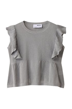 【エリオポール/heliopole】 【THREE DOTS】ラッフルトップ人気、トレンドファッション・服の通販 founy(ファニー) ファッション Fashion レディースファッション Fashion for Women トップス・カットソー Cut & Sew Tops ニット Knit Tops & Sweaters カジュアルプルオーバー・ニットトップス Pullovers & Knit Tops / Casual Pullovers フレア Flare, Flared リュクス Luxury, Elegant, High-End, Chic |ID:prp329100004619157