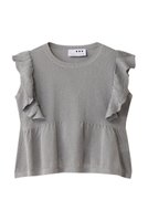 【エリオポール/heliopole】の【THREE DOTS】ラッフルトップ 人気、トレンドファッション・服の通販 founy(ファニー) ファッション Fashion レディースファッション Fashion for Women トップス・カットソー Cut & Sew Tops ニット Knit Tops & Sweaters カジュアルプルオーバー・ニットトップス Pullovers & Knit Tops / Casual Pullovers フレア Flare, Flared リュクス Luxury, Elegant, High-End, Chic |ID:prp329100004619157