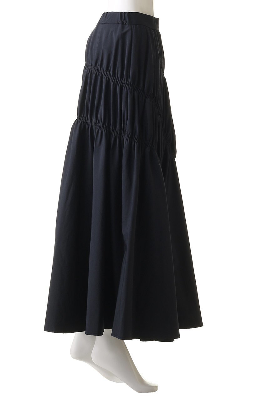 【マノフ/MANOF】のSHIRRING FLARE SKIRT スカート 人気、トレンドファッション・服の通販 founy(ファニー) 　ファッション　Fashion　レディースファッション　Fashion for Women　スカート　Skirts　ロングスカート　Long Skirts / Maxi & Midi Skirts　2025年　2025　2025-2026秋冬・A/W　Autumn/Winter 2025–26 AW25–26　アシンメトリー　Asymmetrical Style　シャーリング　Shirring, Ruched　フレア　Flare, Flared　ロング　Long, Long-Length　A/W・秋冬　Autumn/Winter　other-3|ID: prp329100004619163 ipo3291000000033124122