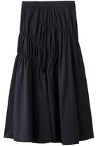 【マノフ/MANOF】のSHIRRING FLARE SKIRT スカート NAVY|ID: prp329100004619163 ipo3291000000035651020