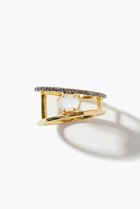 【アルティーダ ウード/ARTIDA OUD】のelafonisi レインボームーンストーン パヴェダイヤモンド アングル リング ホワイト|ID: prp329100004620146 ipo3291000000036131568