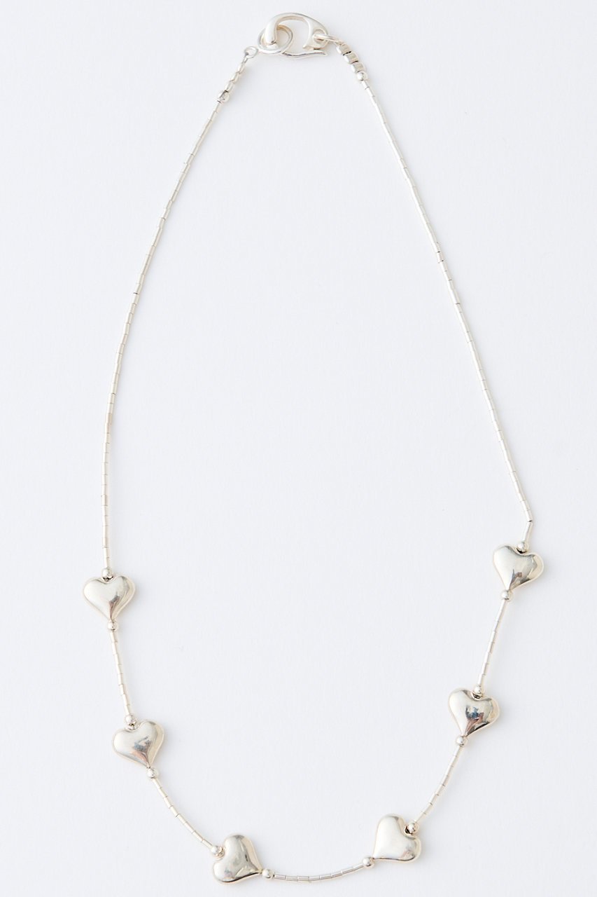 【ウィムガゼット/Whim Gazette】の【Hoaw.】Heartビース ショートネックレス 人気、トレンドファッション・服の通販 founy(ファニー) 　ファッション　Fashion　レディースファッション　Fashion for Women　ジュエリー　Jewelry　ネックレス　Necklaces & Pendants　アクセサリー　Fashion Accessories　コンパクト　Compact, Small Size　シューズ　Shoes, Footwear　ショート　Short, Short Length　シルバー　Silver, Metallic Silver　スタンダード　Standard, Basic　チューブ　Tube, Tube Top　なめらか　Smooth, Silky Texture　ネックレス　Necklace, Pendant Necklace　バランス　Balance, Style Balance　フォルム　Silhouette, Form　モダン　Modern, Contemporary　おすすめ　Recommended / Our Picks　エレガント 上品　Elegant　other-5|ID: prp329100004620151 ipo3291000000035815566