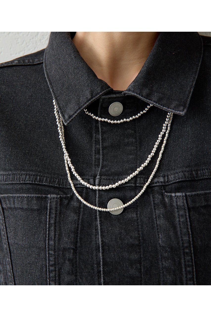 【ウィムガゼット/Whim Gazette】の【Hoaw.】シルバービース ロングネックレス 人気、トレンドファッション・服の通販 founy(ファニー) 　ファッション　Fashion　レディースファッション　Fashion for Women　ジュエリー　Jewelry　ネックレス　Necklaces & Pendants　アクセサリー　Fashion Accessories　シューズ　Shoes, Footwear　シルバー　Silver, Metallic Silver　スタンダード　Standard, Basic　なめらか　Smooth, Silky Texture　ネックレス　Necklace, Pendant Necklace　モダン　Modern, Contemporary　ラウンド　Round, Round Neck　ロング　Long, Long-Length　おすすめ　Recommended / Our Picks　エレガント 上品　Elegant　other-2|ID: prp329100004620152 ipo3291000000035476747