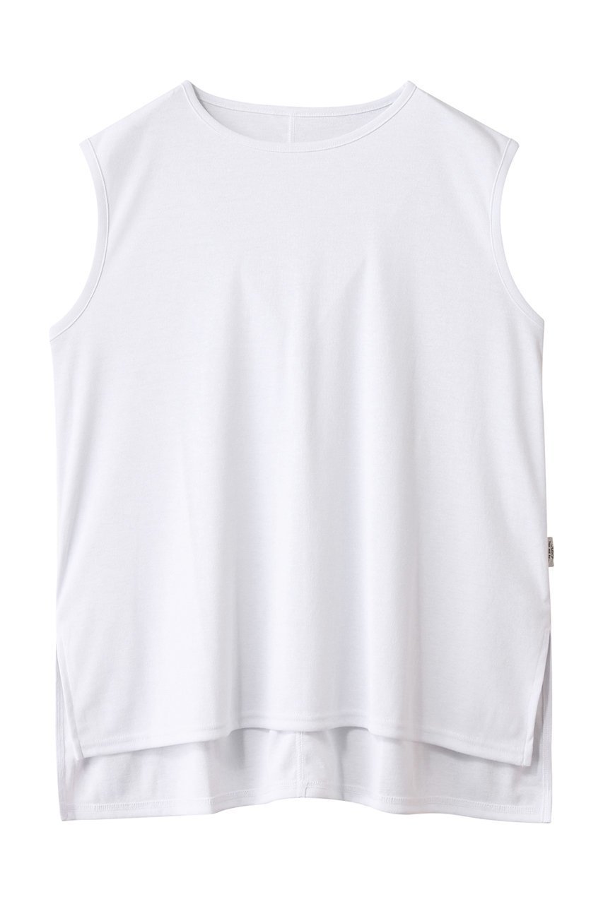 【ジュリエ/Julier】のフィールフライスノースリーブトップス インテリア・キッズ・メンズ・レディースファッション・服の通販 founy(ファニー) 　ファッション　Fashion　レディースファッション　Fashion for Women　トップス・カットソー　Cut & Sew Tops　キャミソール&ノースリーブ　Camisoles & Sleeveless Tops　スポーツウェア　Functional & Stylish Sportswear　スポーツ トップス　Athletic Tops / Workout Tops / Training Shirts　スポーツ　Sports, Activewear　スリット　Slit, Slit Detail　新作・新入荷　New Arrivals / New In　ホワイト|ID: prp329100004620172 ipo3291000000033137955
