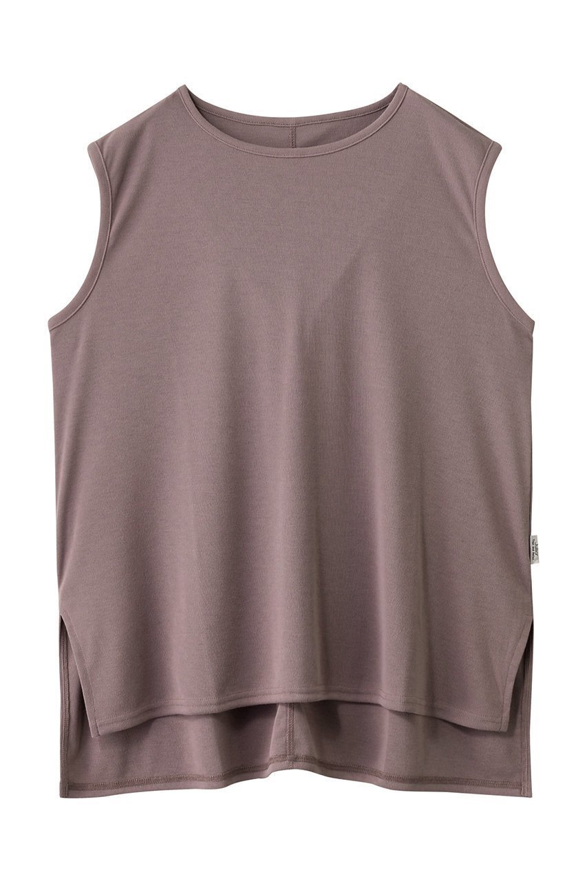 【ジュリエ/Julier】のフィールフライスノースリーブトップス インテリア・キッズ・メンズ・レディースファッション・服の通販 founy(ファニー) 　ファッション　Fashion　レディースファッション　Fashion for Women　トップス・カットソー　Cut & Sew Tops　キャミソール&ノースリーブ　Camisoles & Sleeveless Tops　スポーツウェア　Functional & Stylish Sportswear　スポーツ トップス　Athletic Tops / Workout Tops / Training Shirts　スポーツ　Sports, Activewear　スリット　Slit, Slit Detail　新作・新入荷　New Arrivals / New In　ラベンダー|ID: prp329100004620172 ipo3291000000033137956
