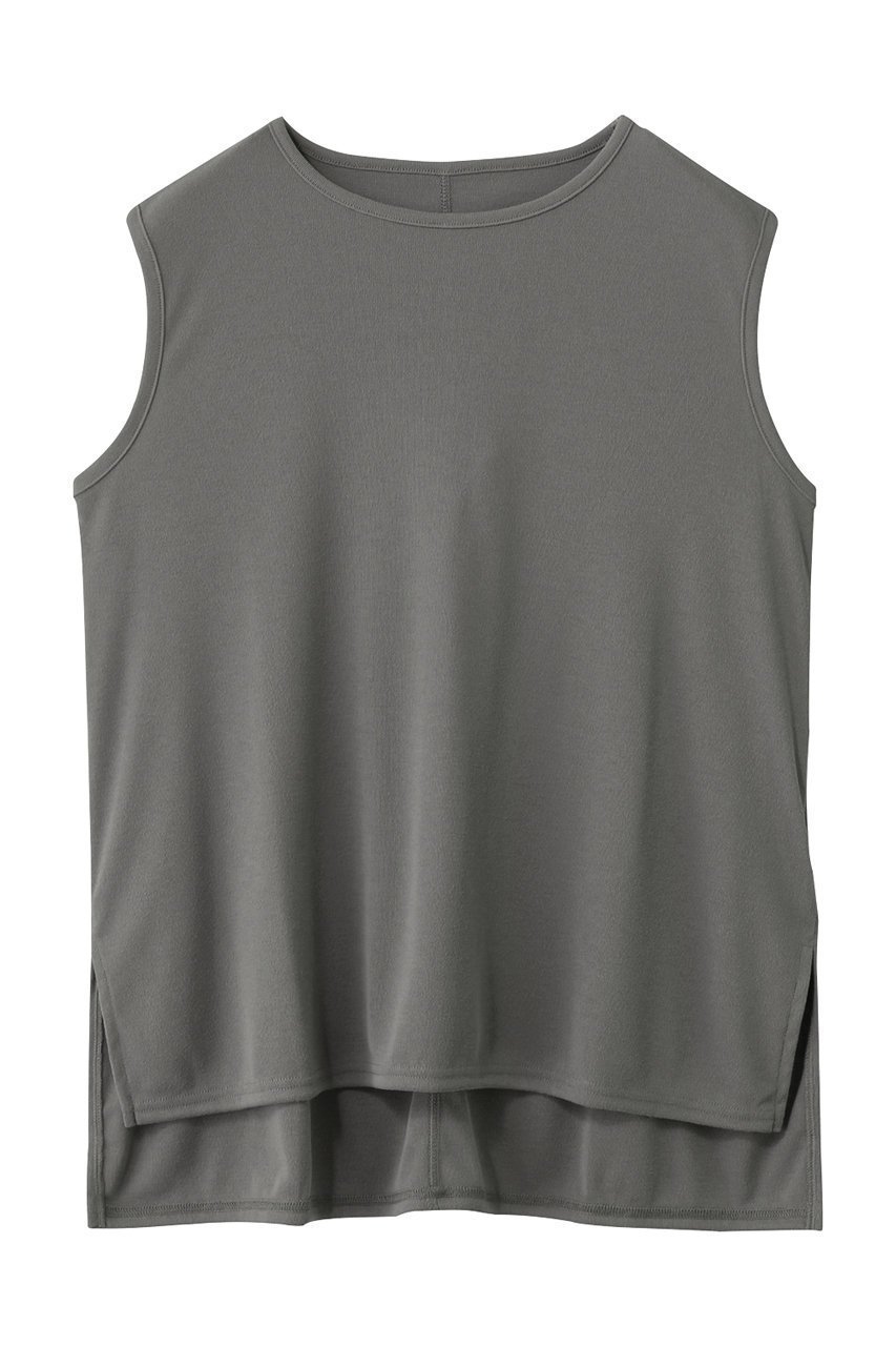 【ジュリエ/Julier】のフィールフライスノースリーブトップス インテリア・キッズ・メンズ・レディースファッション・服の通販 founy(ファニー) 　ファッション　Fashion　レディースファッション　Fashion for Women　トップス・カットソー　Cut & Sew Tops　キャミソール&ノースリーブ　Camisoles & Sleeveless Tops　スポーツウェア　Functional & Stylish Sportswear　スポーツ トップス　Athletic Tops / Workout Tops / Training Shirts　スポーツ　Sports, Activewear　スリット　Slit, Slit Detail　グレー|ID: prp329100004620172 ipo3291000000035560682