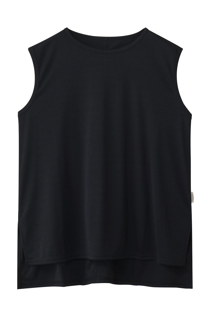 【ジュリエ/Julier】のフィールフライスノースリーブトップス インテリア・キッズ・メンズ・レディースファッション・服の通販 founy(ファニー) 　ファッション　Fashion　レディースファッション　Fashion for Women　トップス・カットソー　Cut & Sew Tops　キャミソール&ノースリーブ　Camisoles & Sleeveless Tops　スポーツウェア　Functional & Stylish Sportswear　スポーツ トップス　Athletic Tops / Workout Tops / Training Shirts　スポーツ　Sports, Activewear　スリット　Slit, Slit Detail　ネイビー|ID: prp329100004620172 ipo3291000000035560683