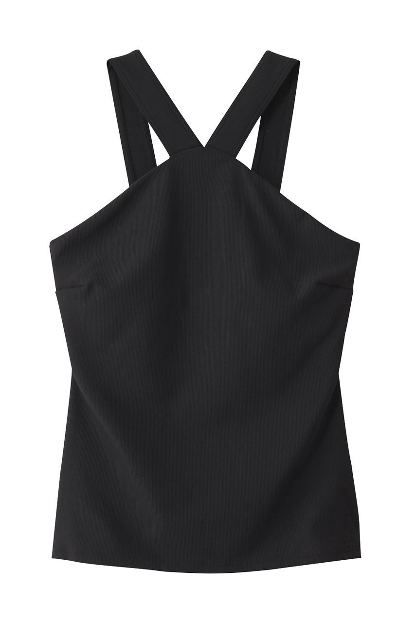 【ジュリエ/Julier】のスパンリブクロスキャミソール インテリア・キッズ・メンズ・レディースファッション・服の通販 founy(ファニー) 　ファッション　Fashion　レディースファッション　Fashion for Women　トップス・カットソー　Cut & Sew Tops　キャミソール&ノースリーブ　Camisoles & Sleeveless Tops　スポーツウェア　Functional & Stylish Sportswear　スポーツ トップス　Athletic Tops / Workout Tops / Training Shirts　アンダー　Underwear Essentials　インナー　Innerwear　スポーツ　Sports, Activewear　フロント　Front, Front Design　ラップ　Wrap, Wrap Design　新作・新入荷　New Arrivals / New In　ブラック|ID: prp329100004620174 ipo3291000000033137975