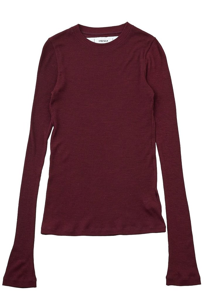 【ザ ストア バイ シー/THE STORE by C】の【COCUCA】ウールシフォンリブプルオーバー インテリア・キッズ・メンズ・レディースファッション・服の通販 founy(ファニー) https://founy.com/ ファッション Fashion レディースファッション Fashion for Women トップス・カットソー Cut & Sew Tops シャツ・ブラウス・オフィスカジュアル Elegant Blouses & Button-Ups ロングTシャツ・Tシャツ Longline T-Shirts & Tees カジュアルプルオーバー・ニットトップス Pullovers & Knit Tops / Casual Pullovers カットソー・ベーシックTシャツ Cut-and-Sewn Tops / Stretch Tees & Basics インナー Innerwear シアー Sheer, See-Through スリーブ Sleeve, Long Sleeve / Short Sleeve ロング Long, Long-Length 今季 This Season, Current Season 再入荷 Restock / Back in Stock |ID: prp329100004620184 ipo3291000000033138060