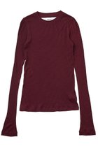 【ザ ストア バイ シー/THE STORE by C】の【COCUCA】ウールシフォンリブプルオーバー 人気、トレンドファッション・服の通販 founy(ファニー) ファッション Fashion レディースファッション Fashion for Women トップス・カットソー Cut & Sew Tops シャツ・ブラウス・オフィスカジュアル Elegant Blouses & Button-Ups ロングTシャツ・Tシャツ Longline T-Shirts & Tees カジュアルプルオーバー・ニットトップス Pullovers & Knit Tops / Casual Pullovers カットソー・ベーシックTシャツ Cut-and-Sewn Tops / Stretch Tees & Basics 2025年 2025 2025-2026秋冬・A/W Autumn/Winter 2025–26 AW25–26 インナー Innerwear シアー Sheer, See-Through スリーブ Sleeve, Long Sleeve / Short Sleeve ロング Long, Long-Length 今季 This Season, Current Season A/W・秋冬 Autumn/Winter thumbnail ボルドー|ID: prp329100004620184 ipo3291000000033138062