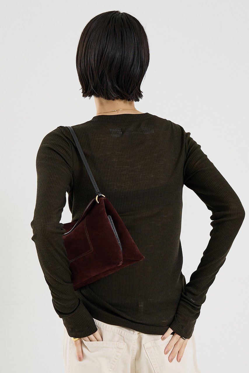 【ザ ストア バイ シー/THE STORE by C】の【COCUCA】ウールシフォンリブプルオーバー 人気、トレンドファッション・服の通販 founy(ファニー) 　ファッション　Fashion　レディースファッション　Fashion for Women　トップス・カットソー　Cut & Sew Tops　シャツ・ブラウス・オフィスカジュアル　Elegant Blouses & Button-Ups　ロングTシャツ・Tシャツ　Longline T-Shirts & Tees　カジュアルプルオーバー・ニットトップス　Pullovers & Knit Tops / Casual Pullovers　カットソー・ベーシックTシャツ　Cut-and-Sewn Tops / Stretch Tees & Basics　2025年　2025　2025-2026秋冬・A/W　Autumn/Winter 2025–26 AW25–26　インナー　Innerwear　シアー　Sheer, See-Through　スリーブ　Sleeve, Long Sleeve / Short Sleeve　ロング　Long, Long-Length　今季　This Season, Current Season　A/W・秋冬　Autumn/Winter　other-2|ID: prp329100004620184 ipo3291000000033138066