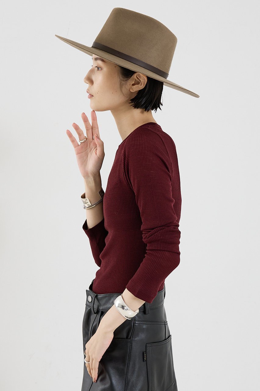 【ザ ストア バイ シー/THE STORE by C】の【COCUCA】ウールシフォンリブプルオーバー 人気、トレンドファッション・服の通販 founy(ファニー) 　ファッション　Fashion　レディースファッション　Fashion for Women　トップス・カットソー　Cut & Sew Tops　シャツ・ブラウス・オフィスカジュアル　Elegant Blouses & Button-Ups　ロングTシャツ・Tシャツ　Longline T-Shirts & Tees　カジュアルプルオーバー・ニットトップス　Pullovers & Knit Tops / Casual Pullovers　カットソー・ベーシックTシャツ　Cut-and-Sewn Tops / Stretch Tees & Basics　インナー　Innerwear　シアー　Sheer, See-Through　スリーブ　Sleeve, Long Sleeve / Short Sleeve　ロング　Long, Long-Length　今季　This Season, Current Season　other-2|ID: prp329100004620184 ipo3291000000035277505