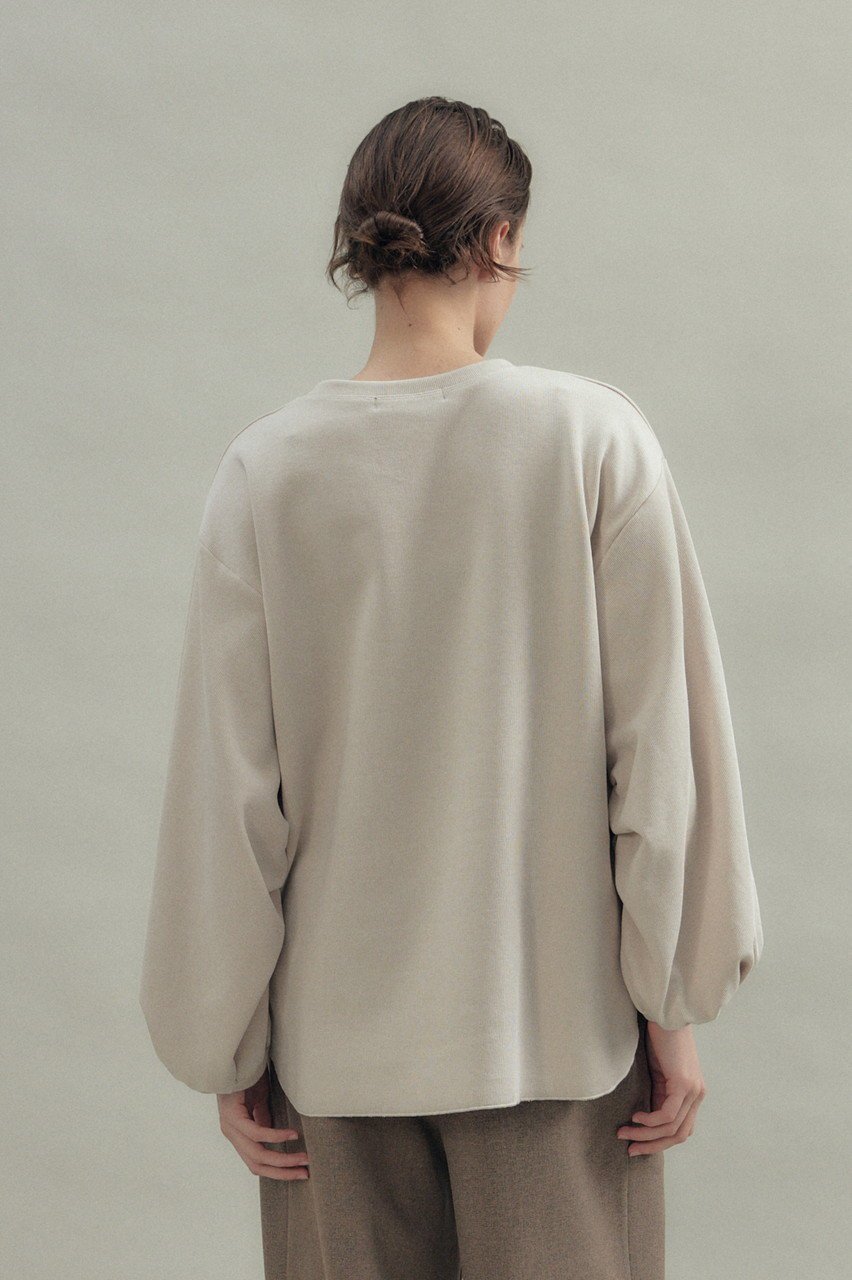 【フローレント/FLORENT】のボリューム スリーブ プルオーバー 人気、トレンドファッション・服の通販 founy(ファニー) 　ファッション　Fashion　レディースファッション　Fashion for Women　トップス・カットソー　Cut & Sew Tops　シャツ・ブラウス・オフィスカジュアル　Elegant Blouses & Button-Ups　ロングTシャツ・Tシャツ　Longline T-Shirts & Tees　カジュアルプルオーバー・ニットトップス　Pullovers & Knit Tops / Casual Pullovers　カットソー・ベーシックTシャツ　Cut-and-Sewn Tops / Stretch Tees & Basics　2025年　2025　2025-2026秋冬・A/W　Autumn/Winter 2025–26 AW25–26　スリーブ　Sleeve, Long Sleeve / Short Sleeve　ボトム　Bottoms, Lower Wear　リラックス　Relax, Relaxed Fit　ロング　Long, Long-Length　A/W・秋冬　Autumn/Winter　other-8|ID: prp329100004620189 ipo3291000000033138133