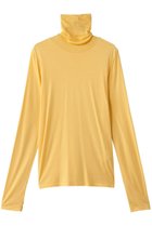 【エイトン/ATON】のMODAL SILK ジャージー タートルネック イエロー|ID:prp329100004620192