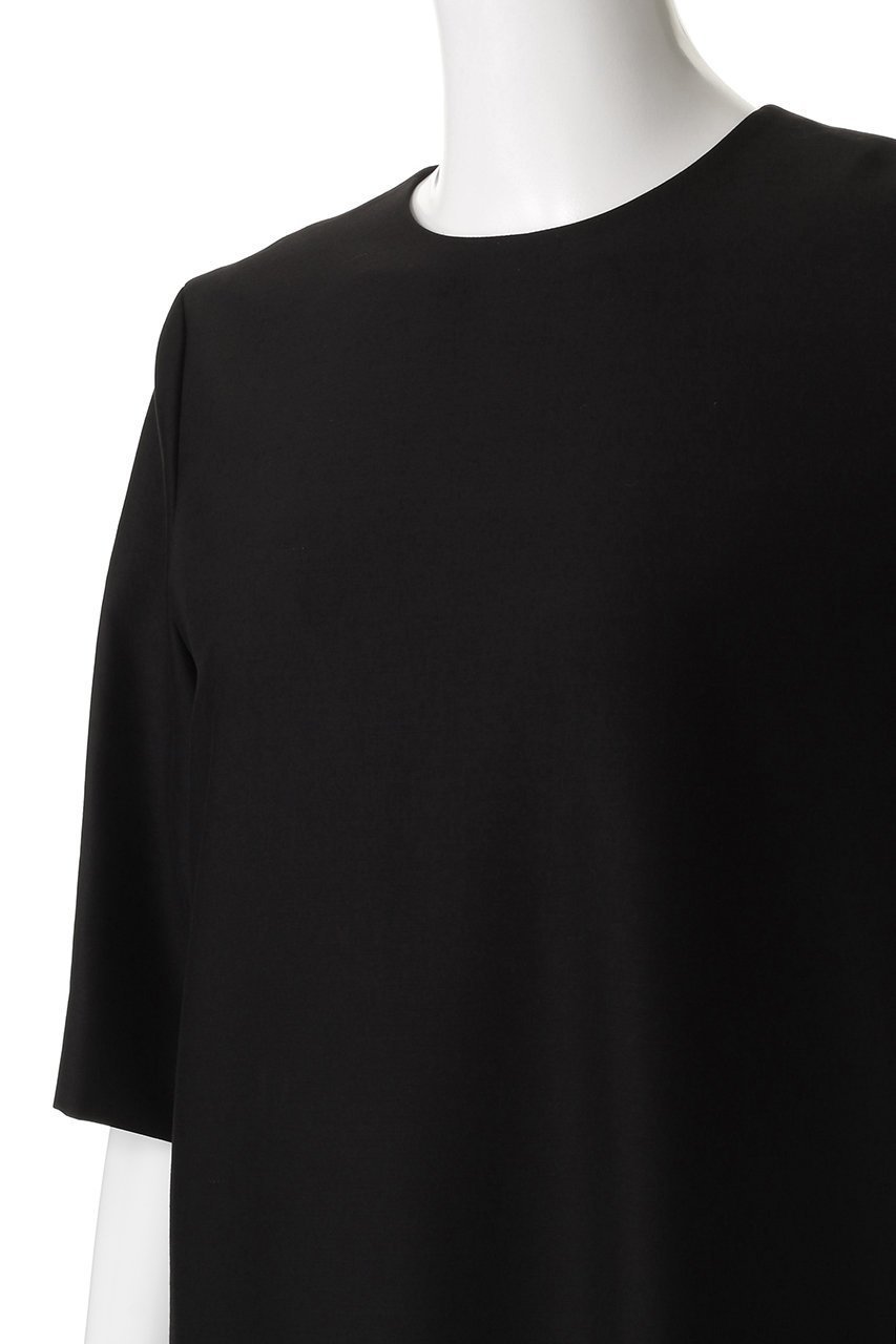 【エイトン/ATON】のWOOL CUPRA ハーフスリーブ ドレス 人気、トレンドファッション・服の通販 founy(ファニー) 　ファッション　Fashion　レディースファッション　Fashion for Women　ワンピース　Dresses　フォーマル・パーティードレス・結婚式用ドレス　Elegant & Casual Dresses　チュニック　Tunic Tops & Dresses　2025年　2025　2025-2026秋冬・A/W　Autumn/Winter 2025–26 AW25–26　キュプラ　Cupro, Eco Fabric　シューズ　Shoes, Footwear　シンプル　Simple, Minimal　スリーブ　Sleeve, Long Sleeve / Short Sleeve　チュニック　Tunic, Long Top　ツイル　Twist, Twisted Detail　ドレス　Dress, One-Piece　ドレープ　Drape, Draping Fabric　ハーフ　Half, Half-Length　バランス　Balance, Style Balance　ルーズ　Loose, Oversized　ロング　Long, Long-Length　A/W・秋冬　Autumn/Winter　長袖　Long Sleeve, Full Sleeve　other-5|ID: prp329100004620196 ipo3291000000033138169