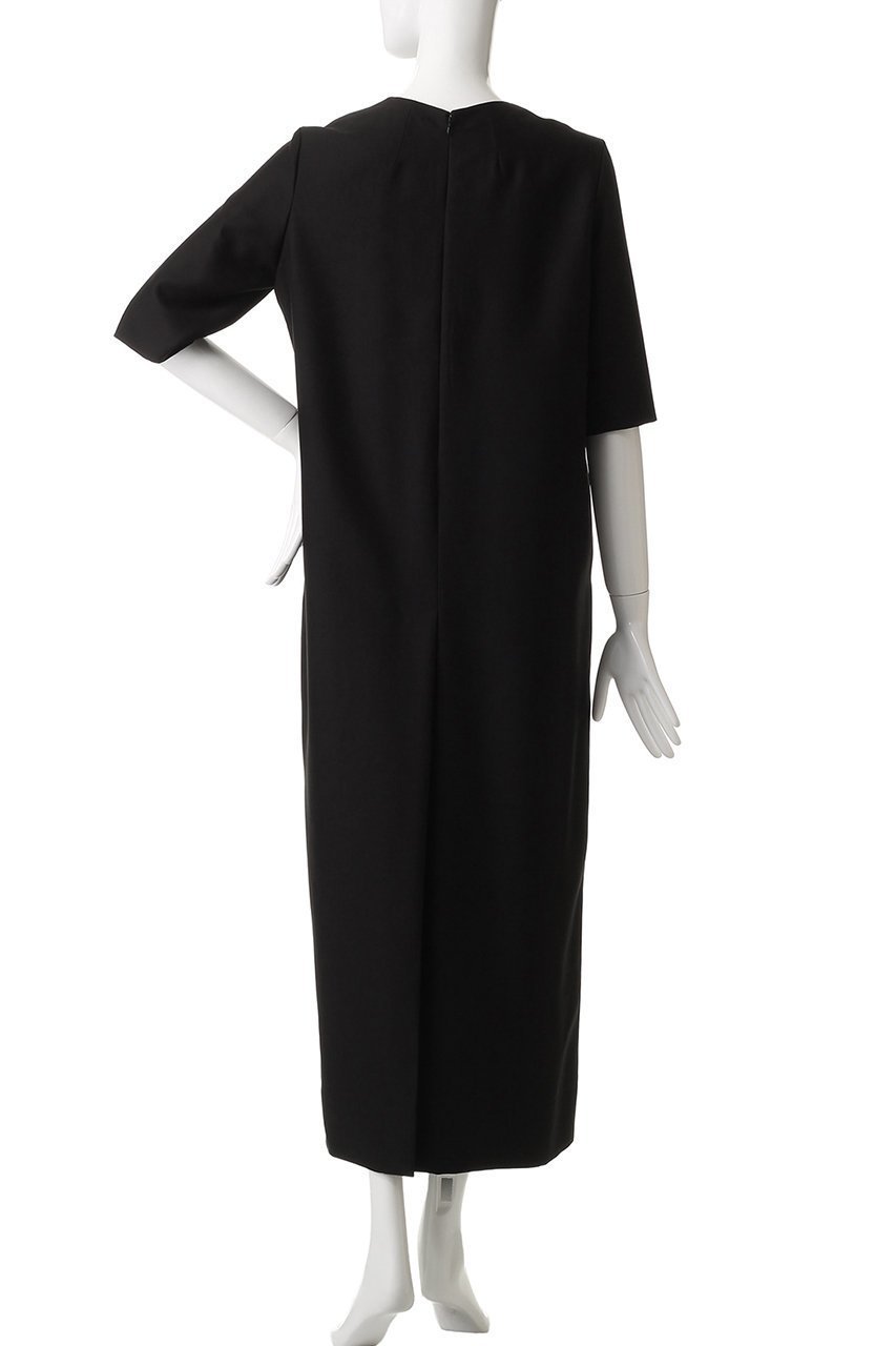 【エイトン/ATON】のWOOL CUPRA ハーフスリーブ ドレス 人気、トレンドファッション・服の通販 founy(ファニー) 　ファッション　Fashion　レディースファッション　Fashion for Women　ワンピース　Dresses　フォーマル・パーティードレス・結婚式用ドレス　Elegant & Casual Dresses　チュニック　Tunic Tops & Dresses　キュプラ　Cupro, Eco Fabric　シューズ　Shoes, Footwear　シンプル　Simple, Minimal　スリーブ　Sleeve, Long Sleeve / Short Sleeve　チュニック　Tunic, Long Top　ツイル　Twist, Twisted Detail　ドレス　Dress, One-Piece　ドレープ　Drape, Draping Fabric　ハーフ　Half, Half-Length　バランス　Balance, Style Balance　ルーズ　Loose, Oversized　ロング　Long, Long-Length　長袖　Long Sleeve, Full Sleeve　other-4|ID: prp329100004620196 ipo3291000000036131601