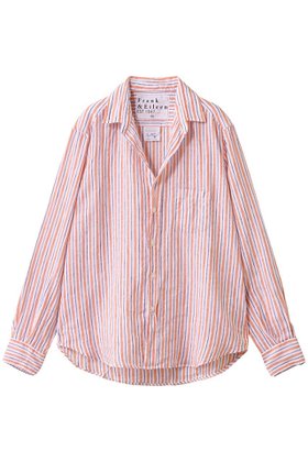 【フランク&アイリーン/Frank&Eileen】のEILEEN イタリアンリネン マルチストライプ シャツ 人気、トレンドファッション・服の通販 founy(ファニー) ファッション Fashion レディースファッション Fashion for Women トップス・カットソー Cut & Sew Tops シャツ・ブラウス・オフィスカジュアル Elegant Blouses & Button-Ups 2025年 2025 2025-2026秋冬・A/W Autumn/Winter 2025–26 AW25–26 ストライプ Stripe, Striped Pattern スリーブ Sleeve, Long Sleeve / Short Sleeve センター Center, Center Line デニム Denim, Jeans Material リネン Linen, Linen Fabric ロング Long, Long-Length A/W・秋冬 Autumn/Winter |ID:prp329100004620205