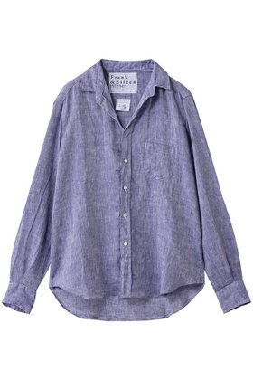 【フランク&アイリーン/Frank&Eileen】 EILEEN イタリアンリネン ブルー シャツ人気、トレンドファッション・服の通販 founy(ファニー) ファッション Fashion レディースファッション Fashion for Women トップス・カットソー Cut & Sew Tops シャツ・ブラウス・オフィスカジュアル Elegant Blouses & Button-Ups スリーブ Sleeve, Long Sleeve / Short Sleeve トレンド Trend, Trending Now リネン Linen, Linen Fabric ロング Long, Long-Length エレガント 上品 Elegant 定番 Standard, Basic Item |ID:prp329100004620207
