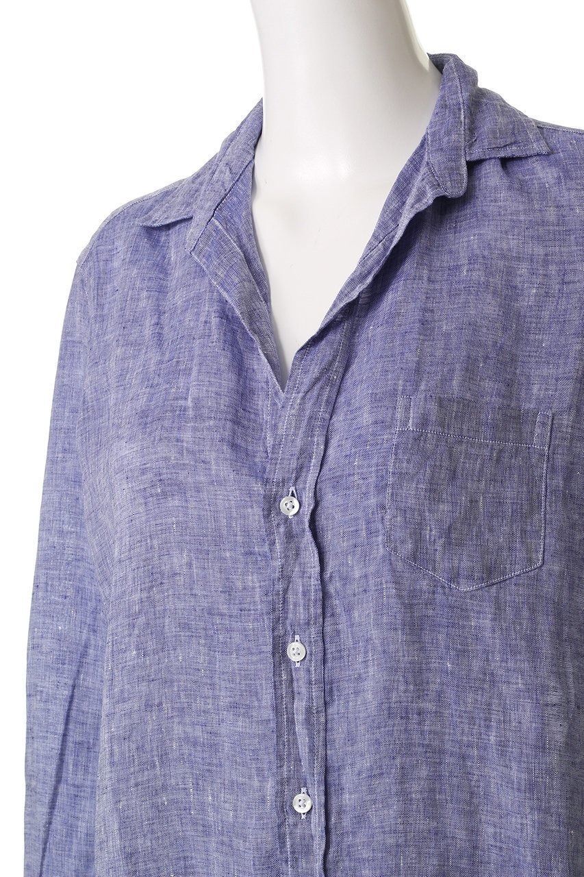 【フランク&アイリーン/Frank&Eileen】のEILEEN イタリアンリネン ブルー シャツ 人気、トレンドファッション・服の通販 founy(ファニー) 　ファッション　Fashion　レディースファッション　Fashion for Women　トップス・カットソー　Cut & Sew Tops　シャツ・ブラウス・オフィスカジュアル　Elegant Blouses & Button-Ups　スリーブ　Sleeve, Long Sleeve / Short Sleeve　トレンド　Trend, Trending Now　リネン　Linen, Linen Fabric　ロング　Long, Long-Length　エレガント 上品　Elegant　定番　Standard, Basic Item　other-5|ID: prp329100004620207 ipo3291000000035815681