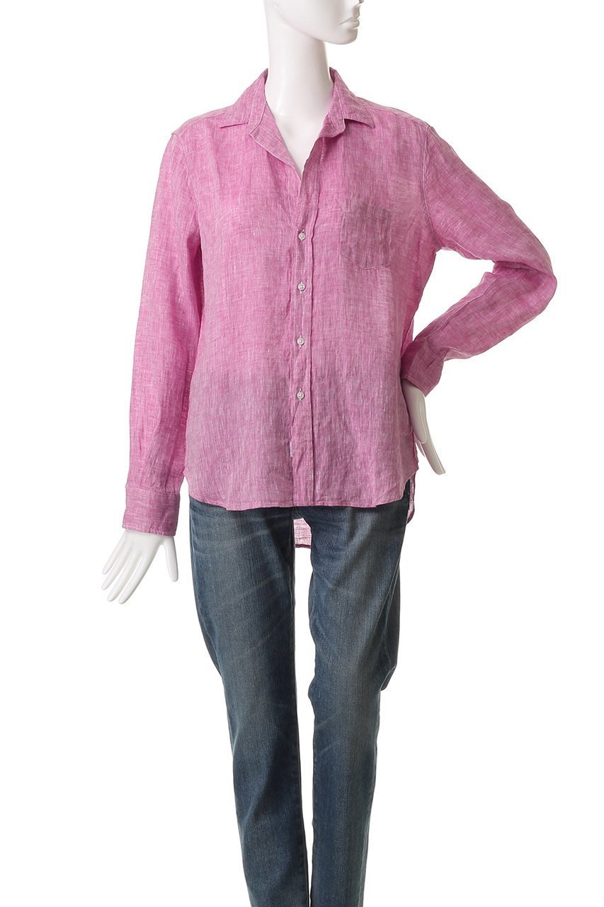 【フランク&アイリーン/Frank&Eileen】のEILEEN イタリアンリネン パープル シャツ 人気、トレンドファッション・服の通販 founy(ファニー) 　ファッション　Fashion　レディースファッション　Fashion for Women　トップス・カットソー　Cut & Sew Tops　シャツ・ブラウス・オフィスカジュアル　Elegant Blouses & Button-Ups　2025年　2025　2025-2026秋冬・A/W　Autumn/Winter 2025–26 AW25–26　スリーブ　Sleeve, Long Sleeve / Short Sleeve　パープル　Purple, Violet　リネン　Linen, Linen Fabric　ロング　Long, Long-Length　A/W・秋冬　Autumn/Winter　other-2|ID: prp329100004620208 ipo3291000000033138243