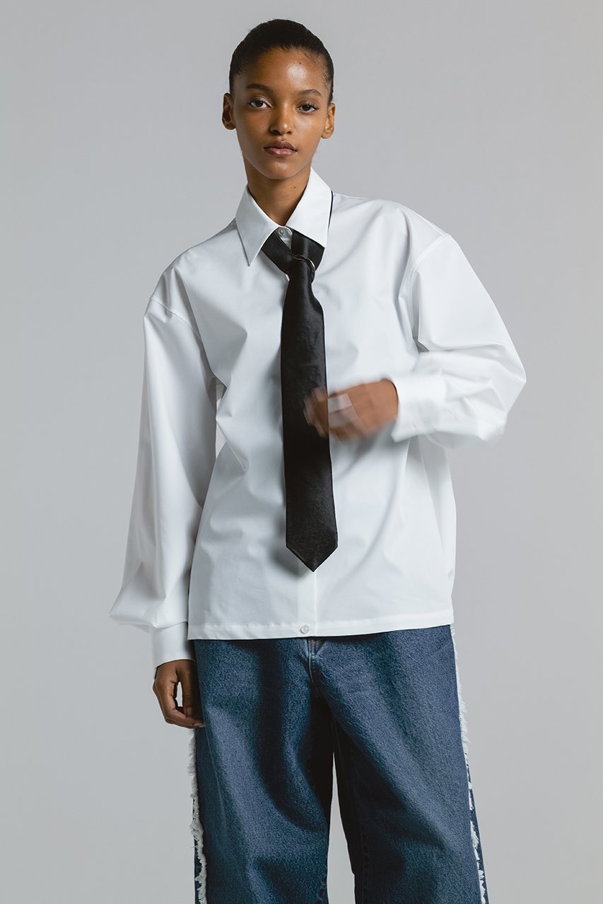 【チノ/CINOH】のSUPIMA コットン バック ギャザー シャツ 人気、トレンドファッション・服の通販 founy(ファニー) 　ファッション　Fashion　レディースファッション　Fashion for Women　トップス・カットソー　Cut & Sew Tops　シャツ・ブラウス・オフィスカジュアル　Elegant Blouses & Button-Ups　バッグ　Bags　2025年　2025　2025-2026秋冬・A/W　Autumn/Winter 2025–26 AW25–26　カフス　Cuff Design　ギャザー　Gathered, Ruffled　シンプル　Simple, Minimal　スリーブ　Sleeve, Long Sleeve / Short Sleeve　スーピマ　Supima, Premium Cotton　フォルム　Silhouette, Form　フロント　Front, Front Design　ブラウジング　Blouson Silhouette, Cinched Waist　ロング　Long, Long-Length　A/W・秋冬　Autumn/Winter　other-8|ID: prp329100004620216 ipo3291000000033138307
