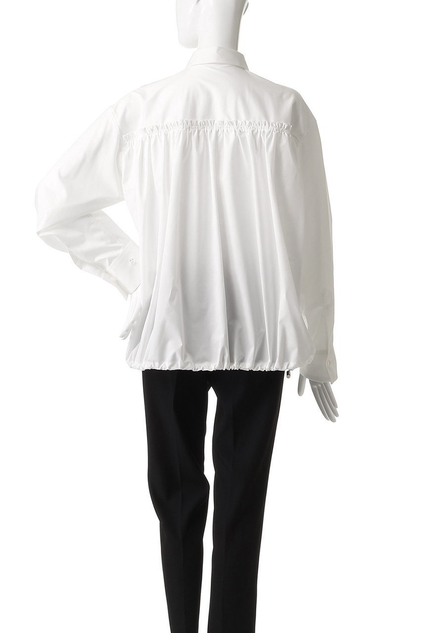 【チノ/CINOH】のSUPIMA コットン バック ギャザー シャツ 人気、トレンドファッション・服の通販 founy(ファニー) 　ファッション　Fashion　レディースファッション　Fashion for Women　トップス・カットソー　Cut & Sew Tops　シャツ・ブラウス・オフィスカジュアル　Elegant Blouses & Button-Ups　バッグ　Bags　カフス　Cuff Design　ギャザー　Gathered, Ruffled　シンプル　Simple, Minimal　スリーブ　Sleeve, Long Sleeve / Short Sleeve　スーピマ　Supima, Premium Cotton　フォルム　Silhouette, Form　フロント　Front, Front Design　ブラウジング　Blouson Silhouette, Cinched Waist　ロング　Long, Long-Length　other-4|ID: prp329100004620216 ipo3291000000035560820