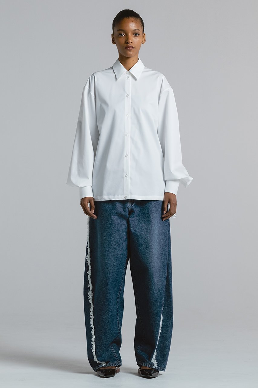 【チノ/CINOH】のSUPIMA コットン バック ギャザー シャツ 人気、トレンドファッション・服の通販 founy(ファニー) 　ファッション　Fashion　レディースファッション　Fashion for Women　トップス・カットソー　Cut & Sew Tops　シャツ・ブラウス・オフィスカジュアル　Elegant Blouses & Button-Ups　バッグ　Bags　カフス　Cuff Design　ギャザー　Gathered, Ruffled　シンプル　Simple, Minimal　スリーブ　Sleeve, Long Sleeve / Short Sleeve　スーピマ　Supima, Premium Cotton　フォルム　Silhouette, Form　フロント　Front, Front Design　ブラウジング　Blouson Silhouette, Cinched Waist　ロング　Long, Long-Length　other-6|ID: prp329100004620216 ipo3291000000035560823