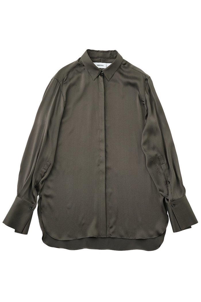 【ザ ストア バイ シー/THE STORE by C】の【COCUCA】ウォッシャブルシルクシャツ インテリア・キッズ・メンズ・レディースファッション・服の通販 founy(ファニー) https://founy.com/ ファッション Fashion レディースファッション Fashion for Women トップス・カットソー Cut & Sew Tops シャツ・ブラウス・オフィスカジュアル Elegant Blouses & Button-Ups おすすめ Recommended / Our Picks なめらか Smooth, Silky Texture エレガント 上品 Elegant オケージョン Occasion Wear サテン Satin, Glossy Fabric シルク Silk, 100% Silk シンプル Simple, Minimal ジュエリー Jewelry, Accessories スリーブ Sleeve, Long Sleeve / Short Sleeve セットアップ Set-Up, Coordinated Outfit ドレープ Drape, Draping Fabric パウダー Powder, Soft Tone ロング Long, Long-Length 別注 Limited Edition, Custom Order |ID: prp329100004620222 ipo3291000000033138331