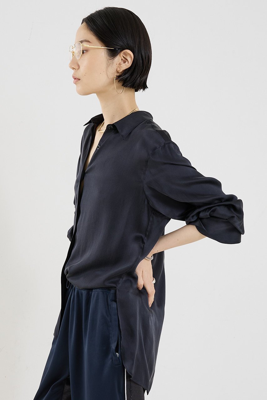【ザ ストア バイ シー/THE STORE by C】の【COCUCA】ウォッシャブルシルクシャツ 人気、トレンドファッション・服の通販 founy(ファニー) 　ファッション　Fashion　レディースファッション　Fashion for Women　トップス・カットソー　Cut & Sew Tops　シャツ・ブラウス・オフィスカジュアル　Elegant Blouses & Button-Ups　2025年　2025　2025-2026秋冬・A/W　Autumn/Winter 2025–26 AW25–26　おすすめ　Recommended / Our Picks　なめらか　Smooth, Silky Texture　エレガント 上品　Elegant　オケージョン　Occasion Wear　サテン　Satin, Glossy Fabric　シルク　Silk, 100% Silk　シンプル　Simple, Minimal　ジュエリー　Jewelry, Accessories　スリーブ　Sleeve, Long Sleeve / Short Sleeve　セットアップ　Set-Up, Coordinated Outfit　ドレープ　Drape, Draping Fabric　パウダー　Powder, Soft Tone　ロング　Long, Long-Length　別注　Limited Edition, Custom Order　A/W・秋冬　Autumn/Winter　other-2|ID: prp329100004620222 ipo3291000000033138336