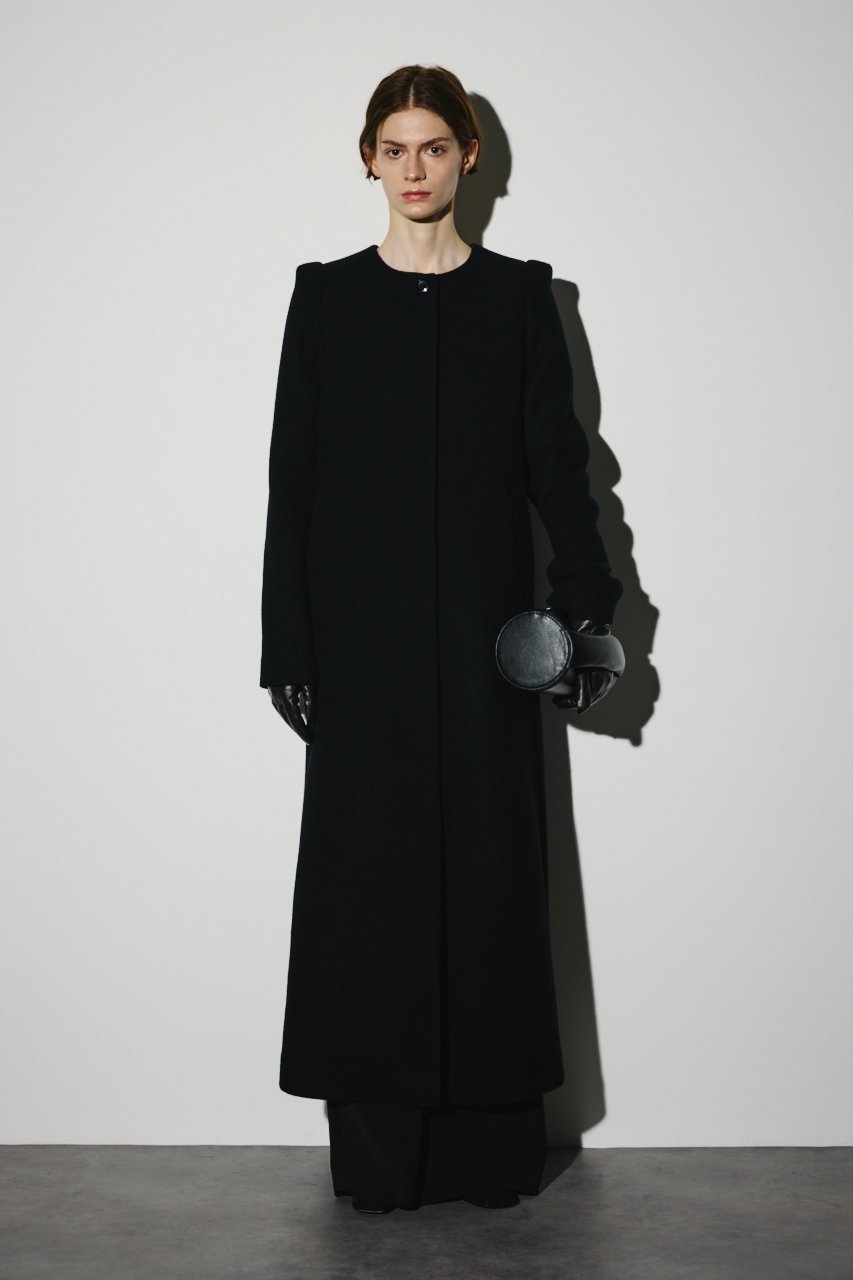 【リムアーク/RIM.ARK】のCollarless mode long CT/コート 人気、トレンドファッション・服の通販 founy(ファニー) 　ファッション　Fashion　レディースファッション　Fashion for Women　アウター　Coat / Outerwear Collection　コート・ロングコート・ピーコート　Long Coats, Peacoats & More　エレガント 上品　Elegant　オケージョン　Occasion Wear　ショルダー　Shoulder, Shoulder Strap　ダブル　Double, Double-Breasted　フォーマル　Formal, Dressy　メルトン　Melton, Heavy Wool　ロング　Long, Long-Length　ビジネス 仕事 通勤　Business / Work / Commuting　 other-1|ID: prp329100004620225 ipo3291000000033661818