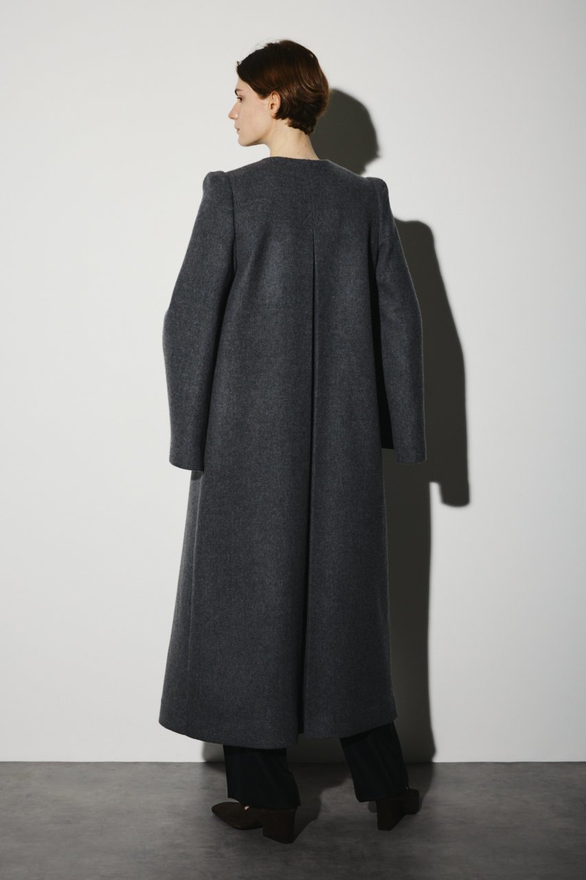 【リムアーク/RIM.ARK】のCollarless mode long CT/コート 人気、トレンドファッション・服の通販 founy(ファニー) 　ファッション　Fashion　レディースファッション　Fashion for Women　アウター　Coat / Outerwear Collection　コート・ロングコート・ピーコート　Long Coats, Peacoats & More　エレガント 上品　Elegant　オケージョン　Occasion Wear　ショルダー　Shoulder, Shoulder Strap　ダブル　Double, Double-Breasted　フォーマル　Formal, Dressy　メルトン　Melton, Heavy Wool　ロング　Long, Long-Length　ビジネス 仕事 通勤　Business / Work / Commuting　other-3|ID: prp329100004620225 ipo3291000000033661823