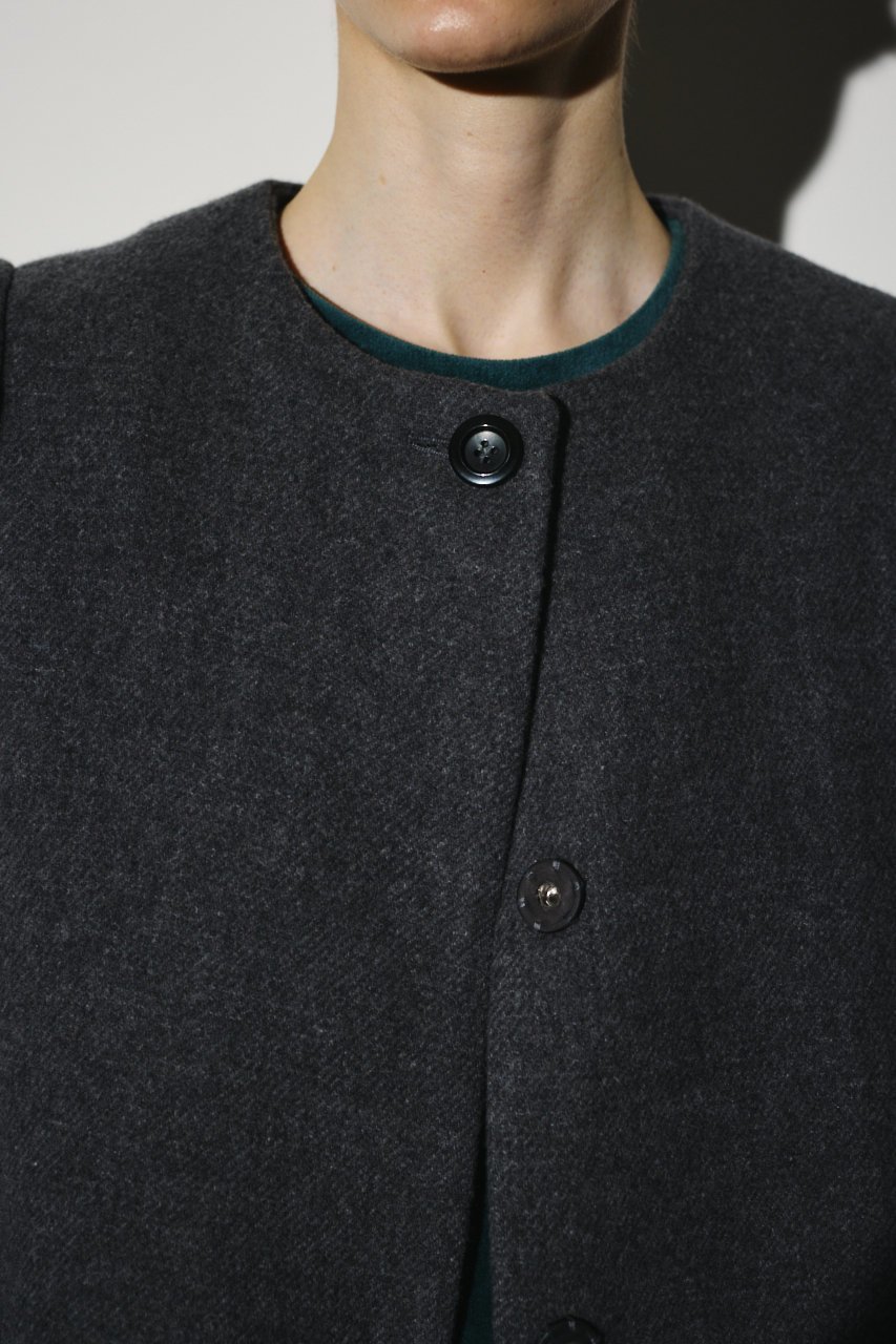 【リムアーク/RIM.ARK】のCollarless mode long CT/コート 人気、トレンドファッション・服の通販 founy(ファニー) 　ファッション　Fashion　レディースファッション　Fashion for Women　アウター　Coat / Outerwear Collection　コート・ロングコート・ピーコート　Long Coats, Peacoats & More　エレガント 上品　Elegant　オケージョン　Occasion Wear　ショルダー　Shoulder, Shoulder Strap　ダブル　Double, Double-Breasted　フォーマル　Formal, Dressy　メルトン　Melton, Heavy Wool　ロング　Long, Long-Length　ビジネス 仕事 通勤　Business / Work / Commuting　other-7|ID: prp329100004620225 ipo3291000000033661827