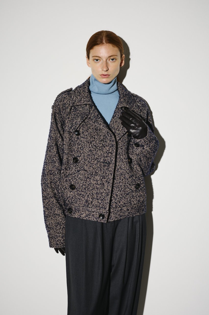 【リムアーク/RIM.ARK】のLoop kersey over CT/コート 人気、トレンドファッション・服の通販 founy(ファニー) 　ファッション　Fashion　レディースファッション　Fashion for Women　アウター　Coat / Outerwear Collection　コート・ロングコート・ピーコート　Long Coats, Peacoats & More　クラシカル　Classical, Vintage-Inspired　コンパクト　Compact, Small Size　ツイード　Twill, Twill Weave　バランス　Balance, Style Balance　ループ　Loop, Loop Knit　ロング　Long, Long-Length　other-2|ID: prp329100004620226 ipo3291000000033661835