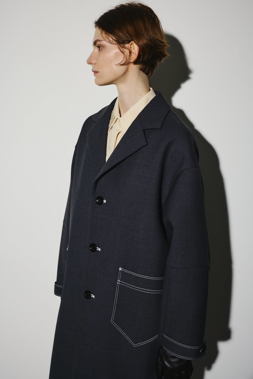 【リムアーク/RIM.ARK】のGabardine bonding stitch CT/コート 人気、トレンドファッション・服の通販 founy(ファニー) 　ファッション　Fashion　レディースファッション　Fashion for Women　アウター　Coat / Outerwear Collection　コート・ロングコート・ピーコート　Long Coats, Peacoats & More　ジャケット　Jacket, Outerwear　フォルム　Silhouette, Form　ボンディング　Bonding, Bonded Fabric　ミドル　Middle Length, Mid Height　モダン　Modern, Contemporary　ロング　Long, Long-Length　other-4|ID: prp329100004620231 ipo3291000000033661874
