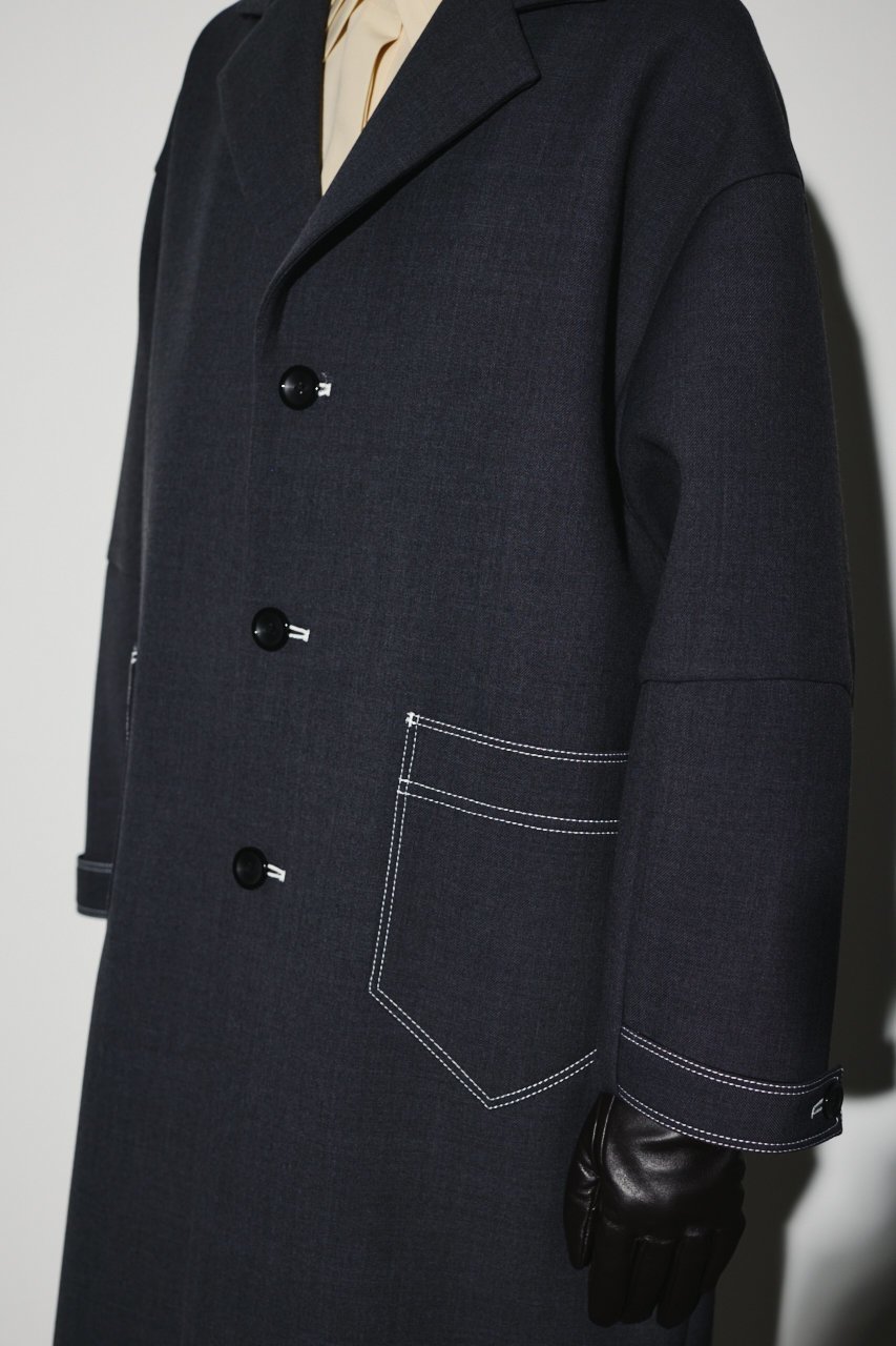 【リムアーク/RIM.ARK】のGabardine bonding stitch CT/コート 人気、トレンドファッション・服の通販 founy(ファニー) 　ファッション　Fashion　レディースファッション　Fashion for Women　アウター　Coat / Outerwear Collection　コート・ロングコート・ピーコート　Long Coats, Peacoats & More　ジャケット　Jacket, Outerwear　フォルム　Silhouette, Form　ボンディング　Bonding, Bonded Fabric　ミドル　Middle Length, Mid Height　モダン　Modern, Contemporary　ロング　Long, Long-Length　other-3|ID: prp329100004620231 ipo3291000000035403385