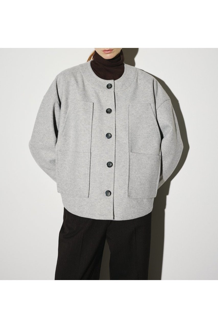 【リムアーク/RIM.ARK】の【7/25 12:00販売開始】Woollet blouson/ブルゾン インテリア・キッズ・メンズ・レディースファッション・服の通販 founy(ファニー) 　ファッション　Fashion　レディースファッション　Fashion for Women　アウター　Coat / Outerwear Collection　レディースジャケット・軽アウター　Jackets　ブルゾンジャケット・スポーティアウター　Blouson Jackets　ジャケット　Jacket, Outerwear　バランス　Balance, Style Balance　パターン　Pattern, Design Print　ブルゾン　Blouson, Bomber Jacket　ロング　Long, Long-Length　新作・新入荷　New Arrivals / New In　ライトグレー|ID: prp329100004620233 ipo3291000000033138446