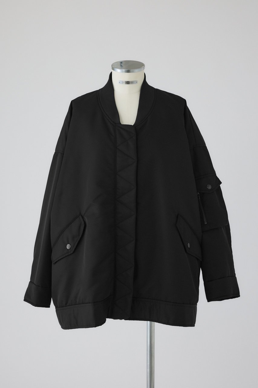 【リムアーク/RIM.ARK】のWide MA-1 BZ/ブルゾン インテリア・キッズ・メンズ・レディースファッション・服の通販 founy(ファニー) 　ファッション　Fashion　レディースファッション　Fashion for Women　アウター　Coat / Outerwear Collection　レディースジャケット・軽アウター　Jackets　ブルゾンジャケット・スポーティアウター　Blouson Jackets　MA-1ジャケット　MA-1 Bomber Jackets / Flight Jackets　おすすめ　Recommended / Our Picks　アウトドア　Outdoor Clothing　ジャケット　Jacket, Outerwear　スタイリッシュ　Stylish, Fashionable　フォルム　Silhouette, Form　ブルゾン　Blouson, Bomber Jacket　ワイド　Wide, Wide Fit　ブラック|ID: prp329100004620234 ipo3291000000033662023