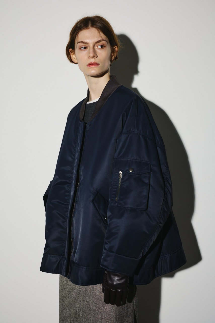 【リムアーク/RIM.ARK】のWide MA-1 BZ/ブルゾン インテリア・キッズ・メンズ・レディースファッション・服の通販 founy(ファニー) 　ファッション　Fashion　レディースファッション　Fashion for Women　アウター　Coat / Outerwear Collection　レディースジャケット・軽アウター　Jackets　ブルゾンジャケット・スポーティアウター　Blouson Jackets　MA-1ジャケット　MA-1 Bomber Jackets / Flight Jackets　おすすめ　Recommended / Our Picks　アウトドア　Outdoor Clothing　ジャケット　Jacket, Outerwear　スタイリッシュ　Stylish, Fashionable　フォルム　Silhouette, Form　ブルゾン　Blouson, Bomber Jacket　ワイド　Wide, Wide Fit　ネイビー|ID: prp329100004620234 ipo3291000000033662024