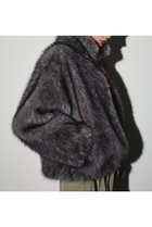 【リムアーク/RIM.ARK】の【7/25 12:00販売開始】High collar faux fur jacket/ジャケット グレー|ID:prp329100004620237