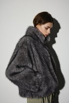 【リムアーク/RIM.ARK】のHigh collar faux fur jacket/ジャケット グレー|ID: prp329100004620237 ipo3291000000033662038