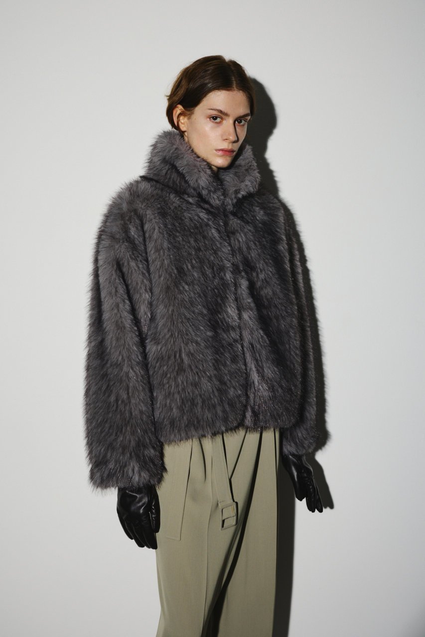 【リムアーク/RIM.ARK】のHigh collar faux fur jacket/ジャケット 人気、トレンドファッション・服の通販 founy(ファニー) 　ファッション　Fashion　レディースファッション　Fashion for Women　アウター　Coat / Outerwear Collection　レディースジャケット・軽アウター　Jackets　シンプル　Simple, Minimal　ジャケット　Jacket, Outerwear　バランス　Balance, Style Balance　フェイクファー　Faux Fur, Imitation Fur　A/W・秋冬　Autumn/Winter　other-2|ID: prp329100004620237 ipo3291000000033662039